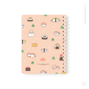 Cuaderno anillado + 1 lámina de stickers | Tamaño A5 | Hojas de puntos | Maki