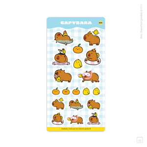 Lámina de stickers | Capybara