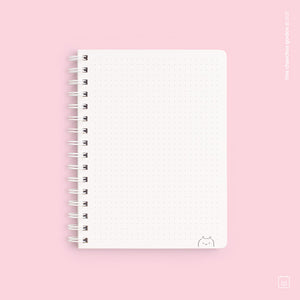 Cuaderno anillado + 1 lámina de stickers | Tamaño A5 | Hojas de puntos | Moto