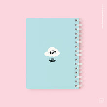 Cuaderno anillado + 1 lámina de stickers | Tamaño A5 | Hojas de puntos | Dormilona