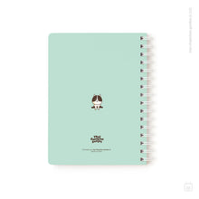 Cuaderno anillado + 1 lámina de stickers | Tamaño A5 | Hojas de puntos | Moto