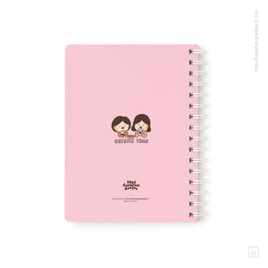 Cuaderno anillado + 1 lámina de stickers | Tamaño A5 | Hojas de puntos | Chisme