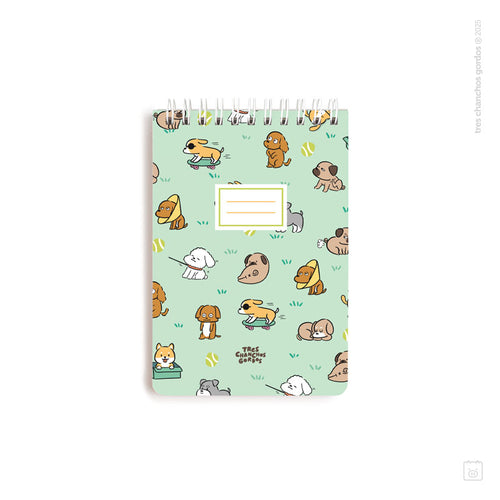 Libreta anillada | Tamaño A6 | Hojas de puntos | Perritos
