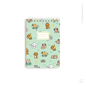 Libreta anillada | Tamaño A6 | Hojas de puntos | Perritos