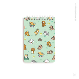 Libreta anillada | Tamaño A6 | Hojas de puntos | Perritos