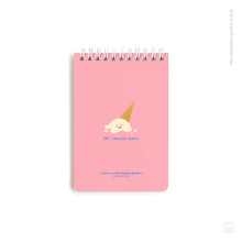 Libreta anillada | Tamaño A6 | Hojas de puntos | Helado feliz de la vida