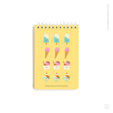Libreta anillada | Tamaño A6 | Hojas de puntos | Helado feliz de la vida