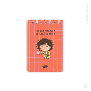 Libreta anillada | Tamaño A6 | Hojas de puntos | Madruga