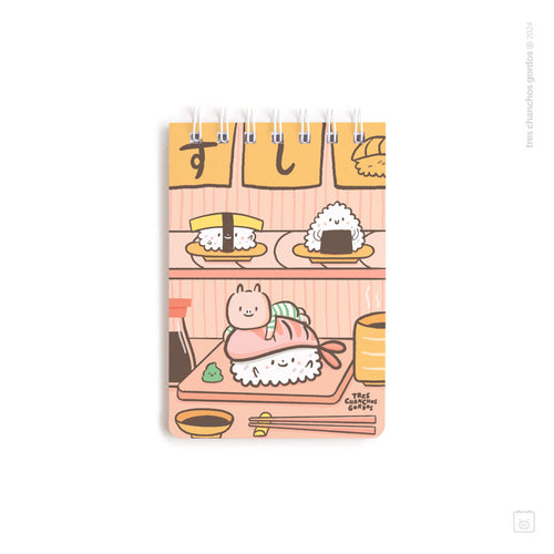 Libreta anillada | Tamaño A6 | Hojas de puntos | Sushi