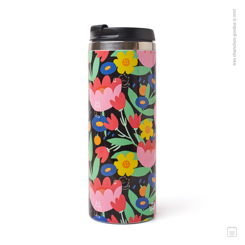 Vaso térmico - Bloom negro