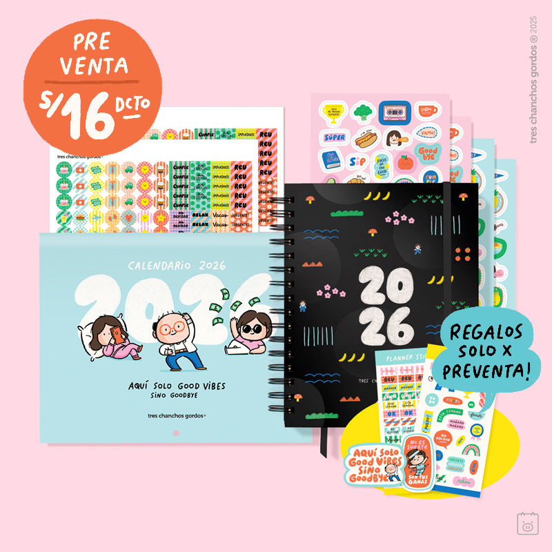 Pack Calendario de Pared 2026 | Agenda + calendario de pared | ¡PREVENTA!
