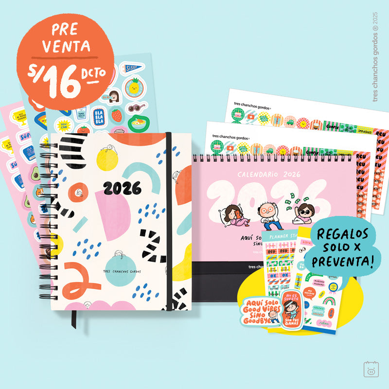 Pack Escritorio 2026 | Agenda + calendario de escritorio | ¡PREVENTA!