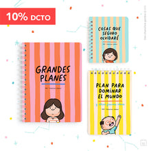 Pack A5 | Cuaderno + libreta A6 + pocket | Grandes planes