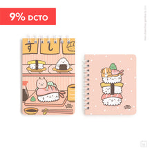 Pack pocket | Libreta A6 + libreta pocket | Elige tu diseño | Sushi