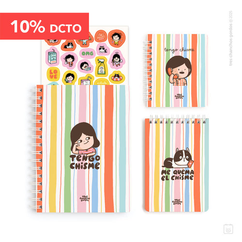 Pack A5 | Cuaderno + libreta A6 + pocket | Chisme