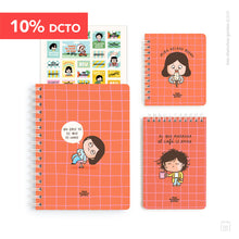 Pack A5 | Cuaderno + libreta A6 + pocket | Lunes