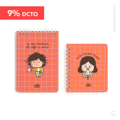 Pack pocket | Libreta A6 + libreta pocket | Lunes
