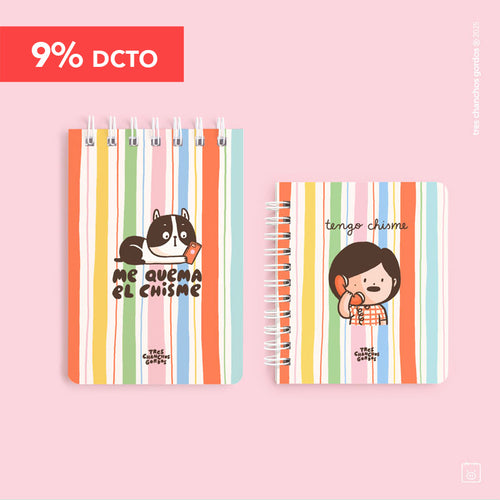 Pack pocket | Libreta A6 + libreta pocket | Chisme