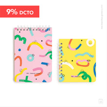 Pack pocket | Libreta A6 + libreta pocket | Confetti