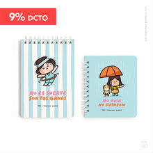 Pack pocket | Libreta A6 + libreta pocket | Good vibes