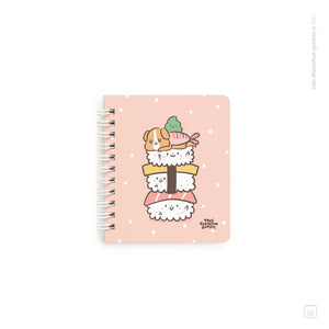 Libreta anillada pocket | Hojas avena | Sushi