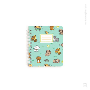 Libreta anillada pocket | Hojas avena | Perritos