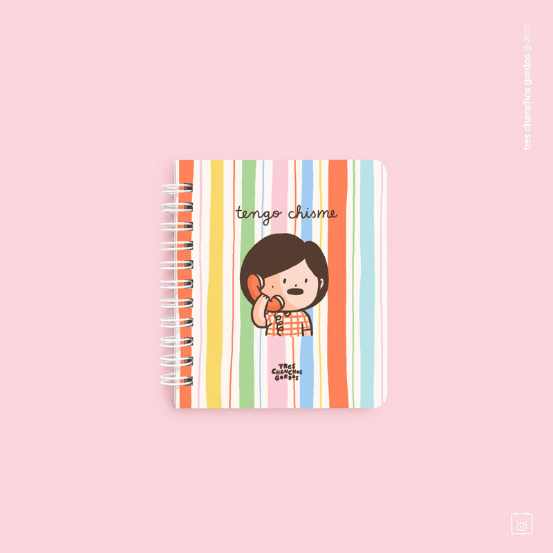 Libreta anillada pocket | Hojas avena | Chisme