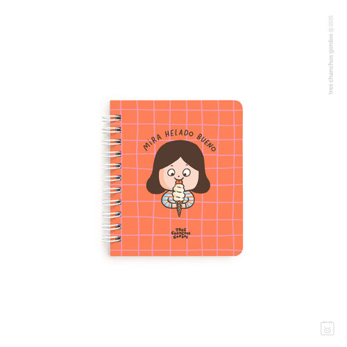 Libreta anillada pocket | Hojas avena | Helado bueno
