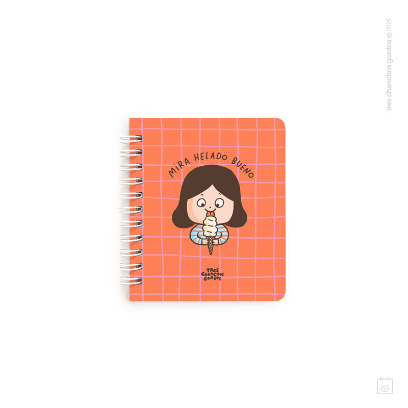 Libreta anillada pocket | Hojas avena | Helado bueno