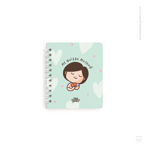 Libreta anillada pocket | Hojas avena | Me quiero