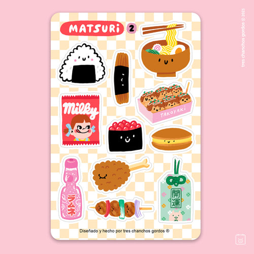 Lámina de stickers: Matsuri B