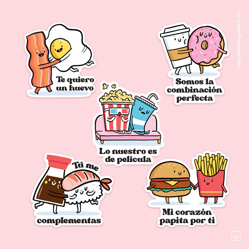 Pack de stickers Better together x 5