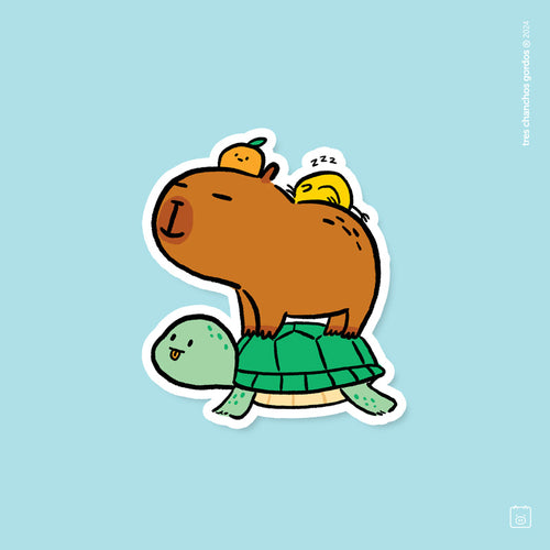Sticker de Vinil | Capyamigos