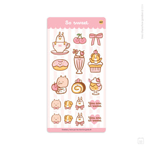 Lámina de stickers | So sweet