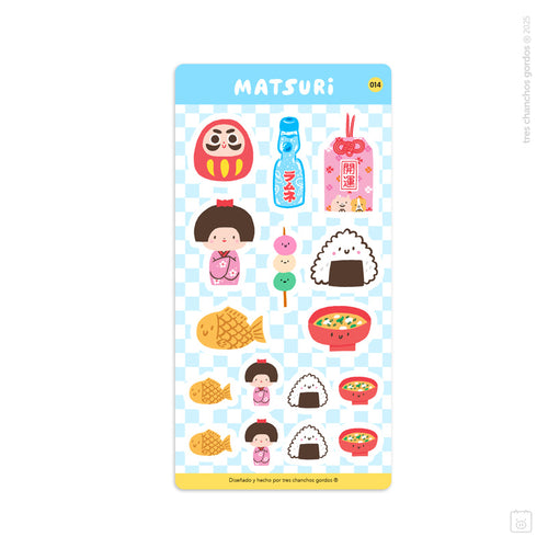 Lámina de stickers | Matsuri