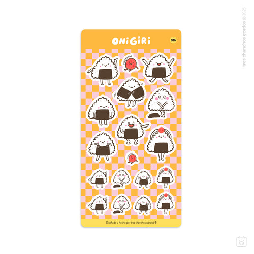Lámina de stickers | Onigiri