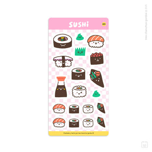Lámina de stickers | Sushi