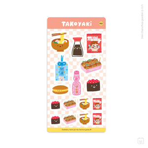 Lámina de stickers | Takoyaki