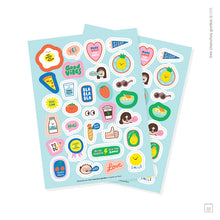 Láminas de stickers | Pack de 2 | Good vibes
