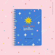 Cuaderno anillado | Tamaño A5 | Hojas de puntos | Brillar