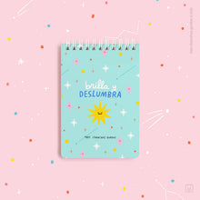 Libreta anillada | Tamaño A6 | Hojas de puntos | Brilla