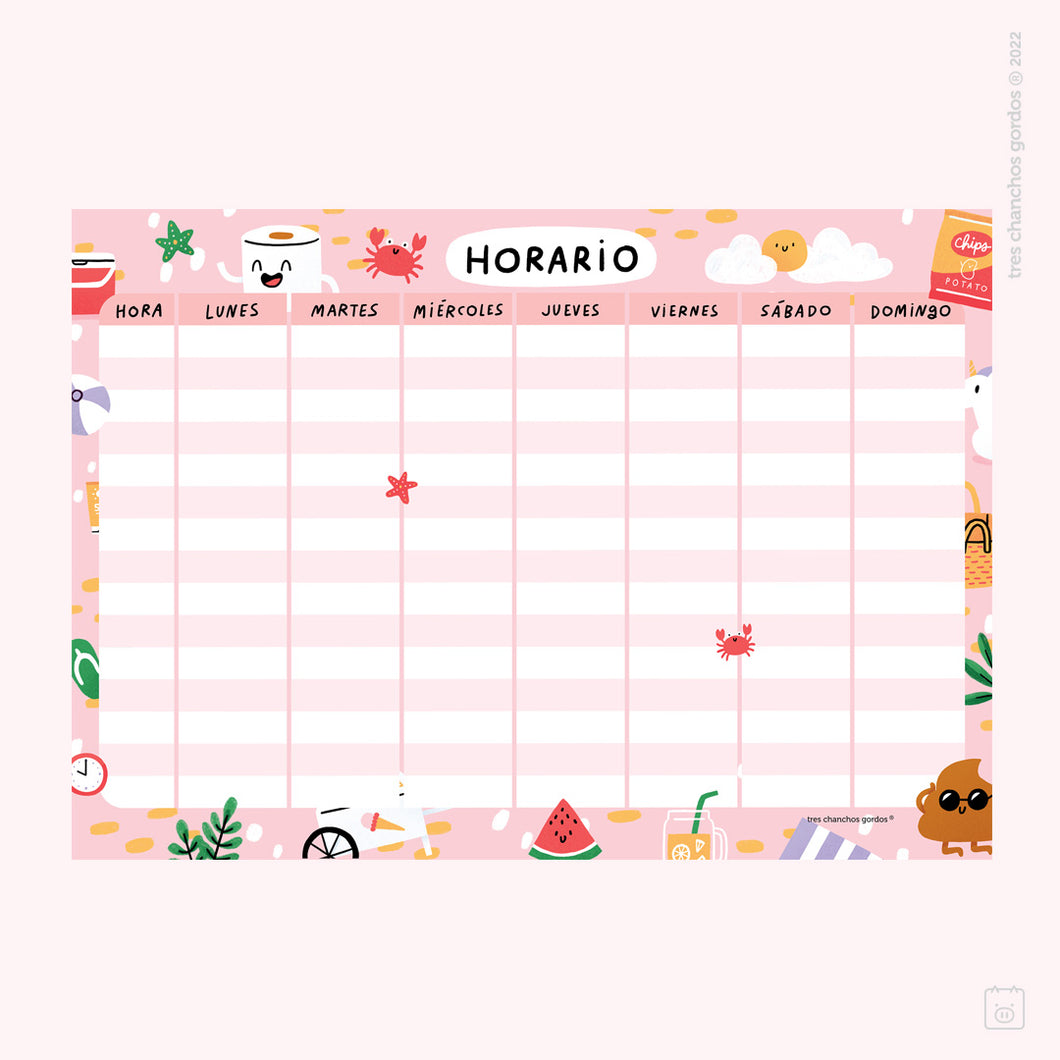 Descargable: Horario Poop