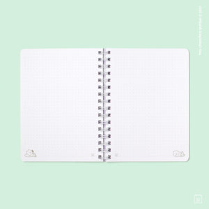Cuaderno anillado A5 + 2 láminas de stickers: Happig hour