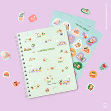 Láminas de stickers: Happig hour x 2