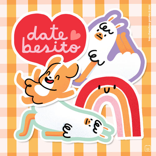 Pack de Stickers No drama llama x 5