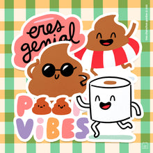 Pack de Stickers Poop vibes x 5