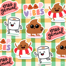 Sticker Poop posando