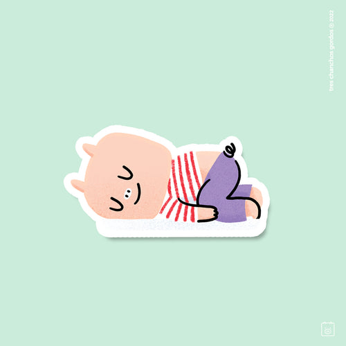 Sticker Chancho durmiendo
