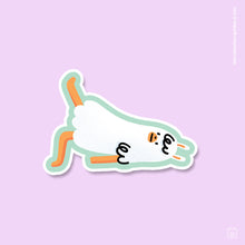 Sticker Llama yoga puente