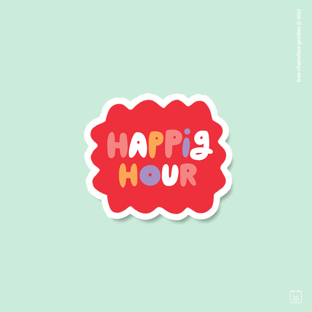 Sticker Happig hour